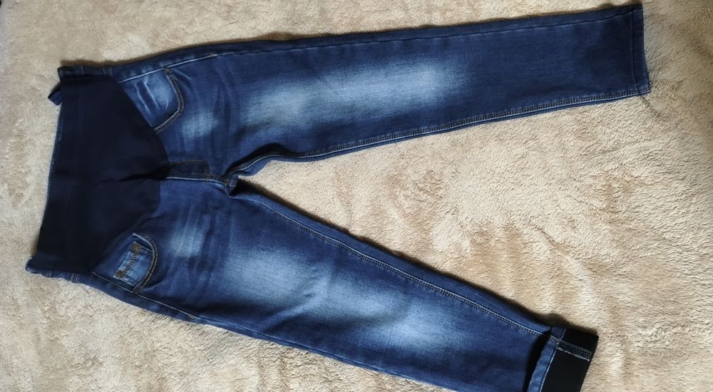 Джинсы утеплённые для беременных, б/у