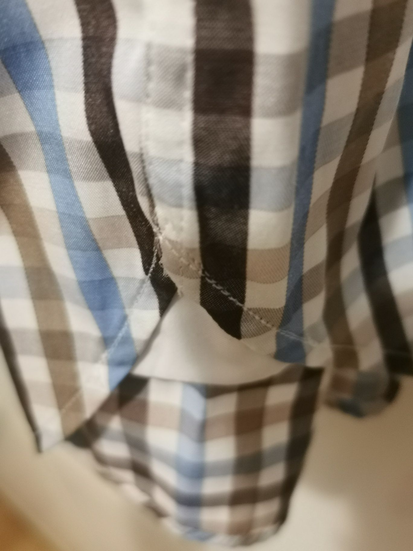 Koszula Pawo w kratę slim fit 44
