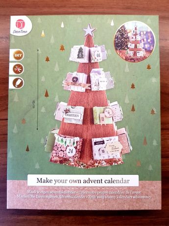 Kalendarz adwentowy DIY, zrób sam, 3d, Święta, dla dzieci,
