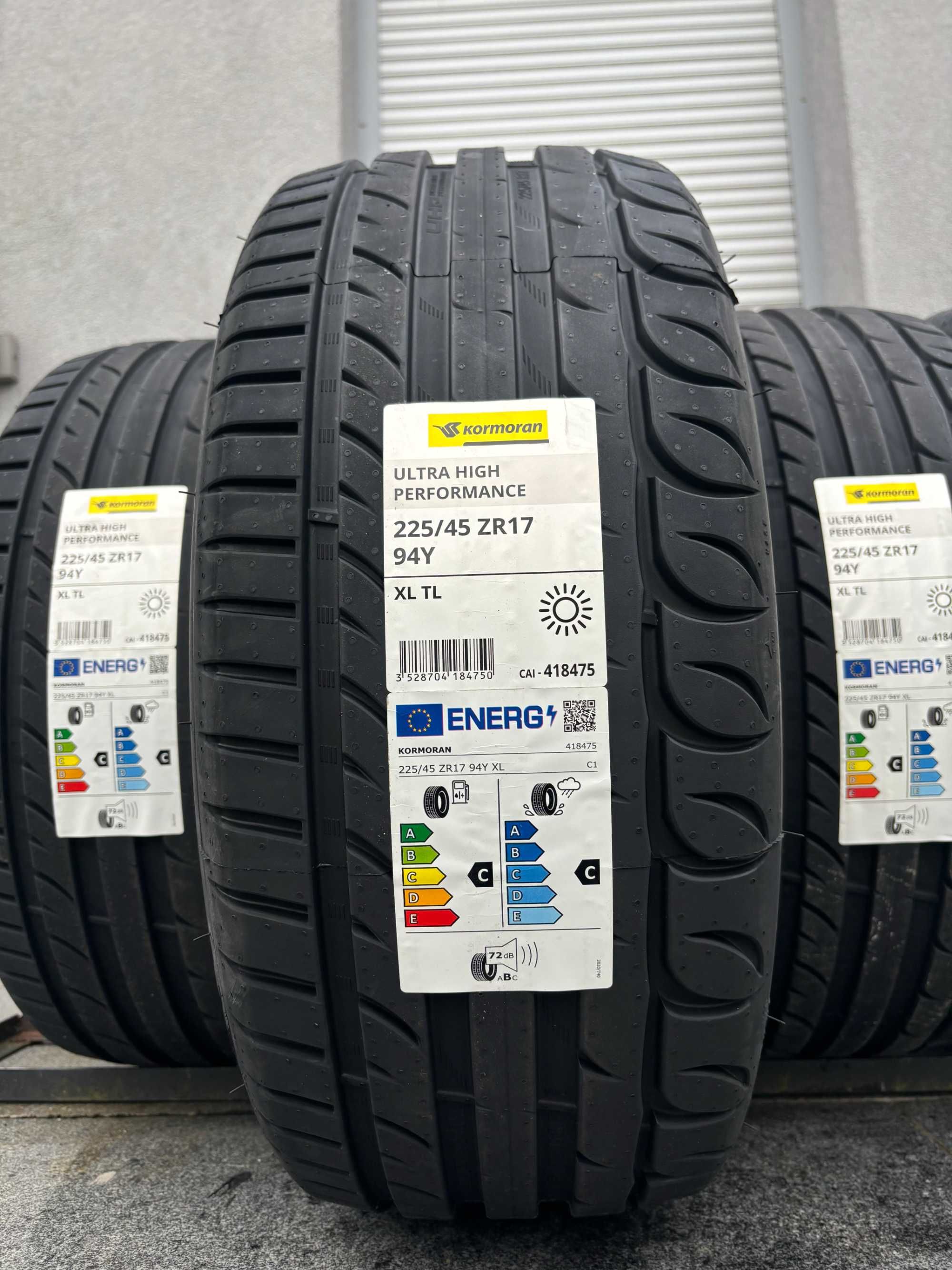 LETNIE 225/45R17 Kormoran UHP 94Y XL prod. 2024r C,C,72db gwar 5lat