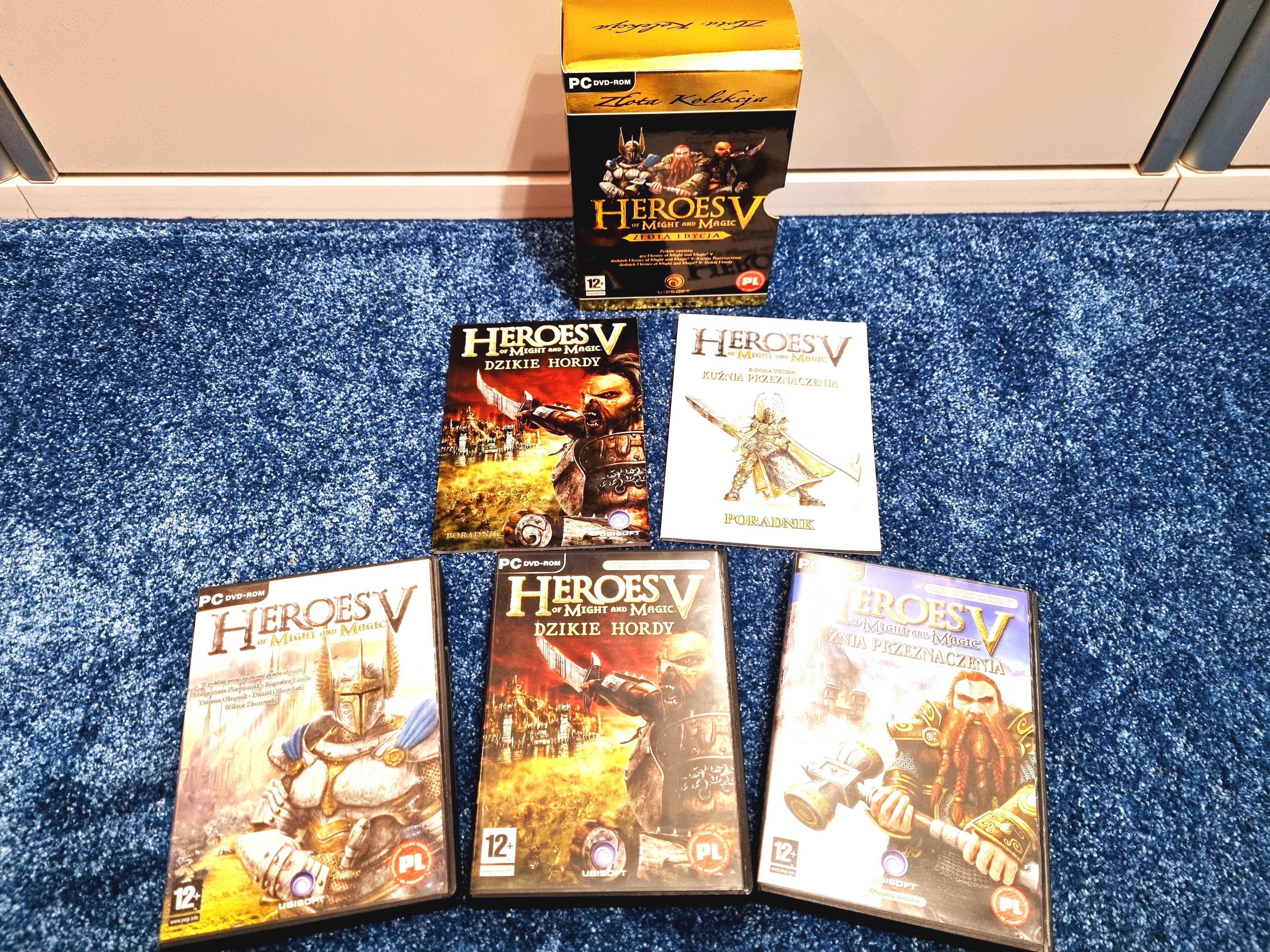 Heroes V Might and Magic Złota Edycja + 3 III - Złota Kolekcja PL PC