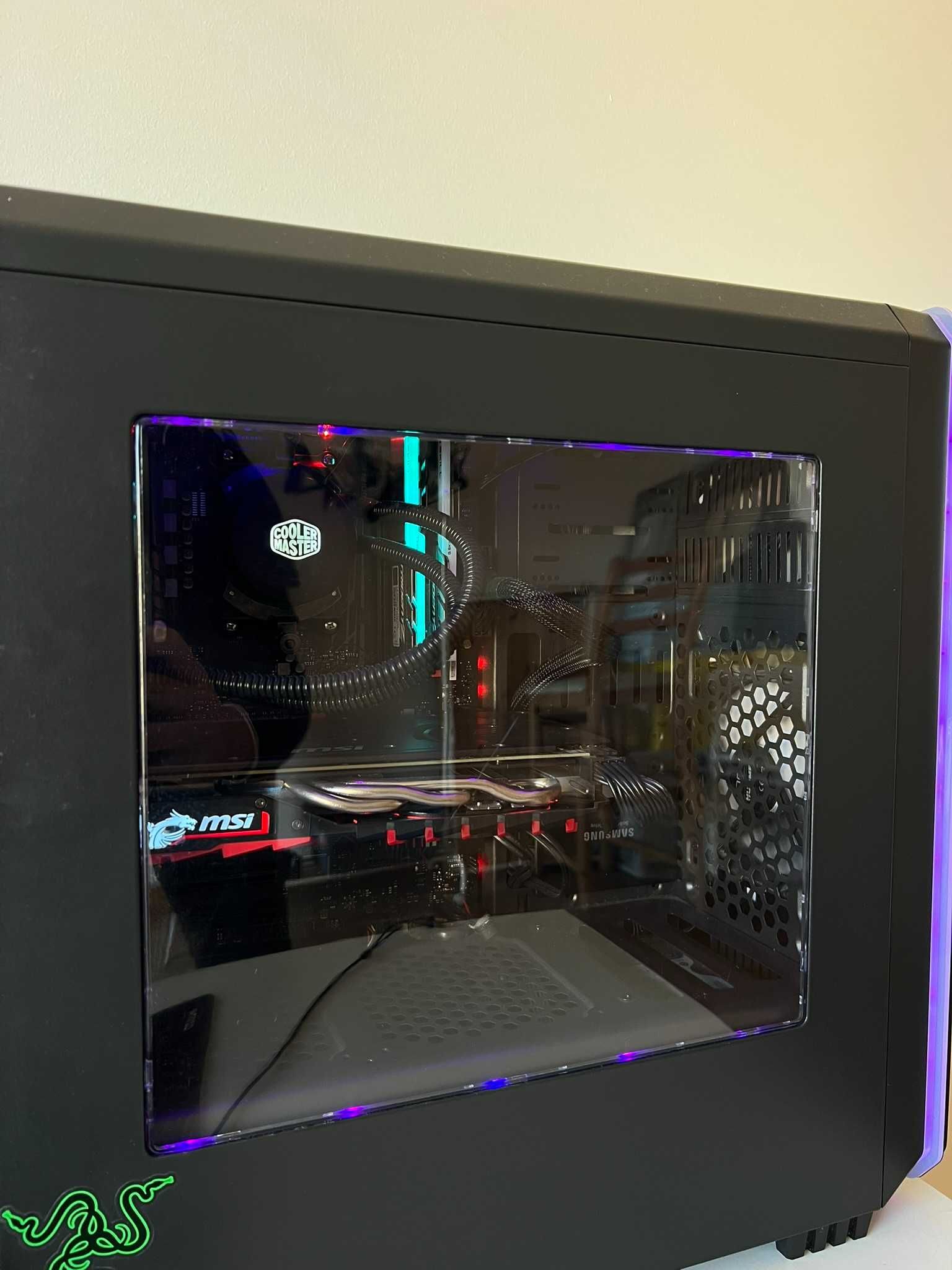 PC Gaming + MONITOR AOC 27" Gaming (RYZEN 5, RX 580 X 8GB)
