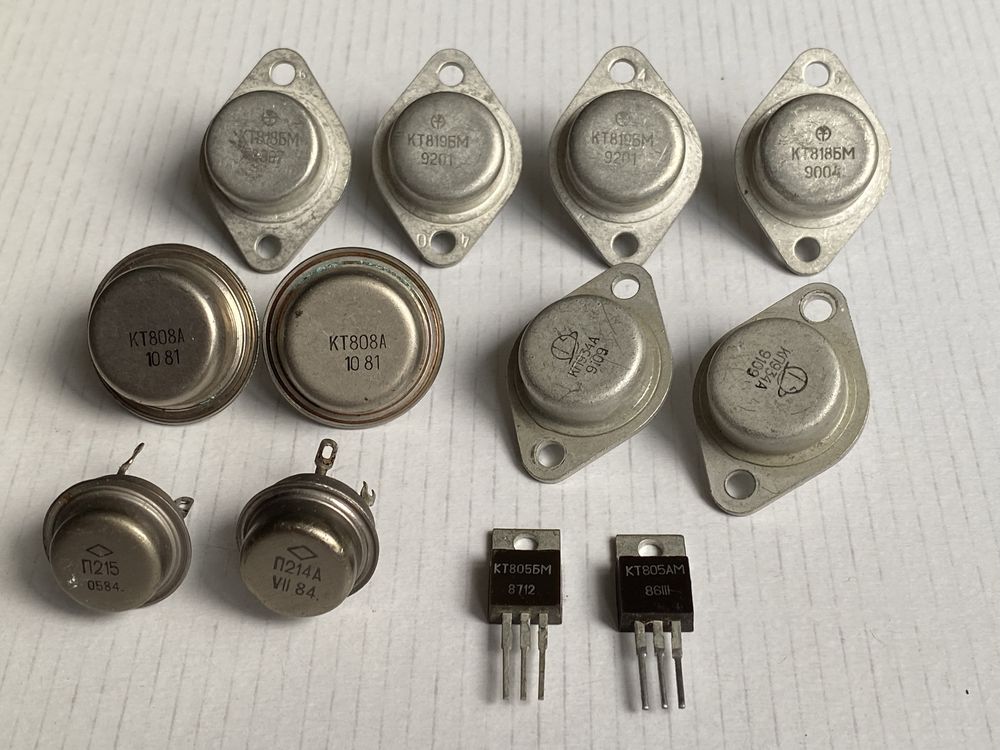 Транзисторы КТ805 КТ818 819БМ КП934А +радиаторы