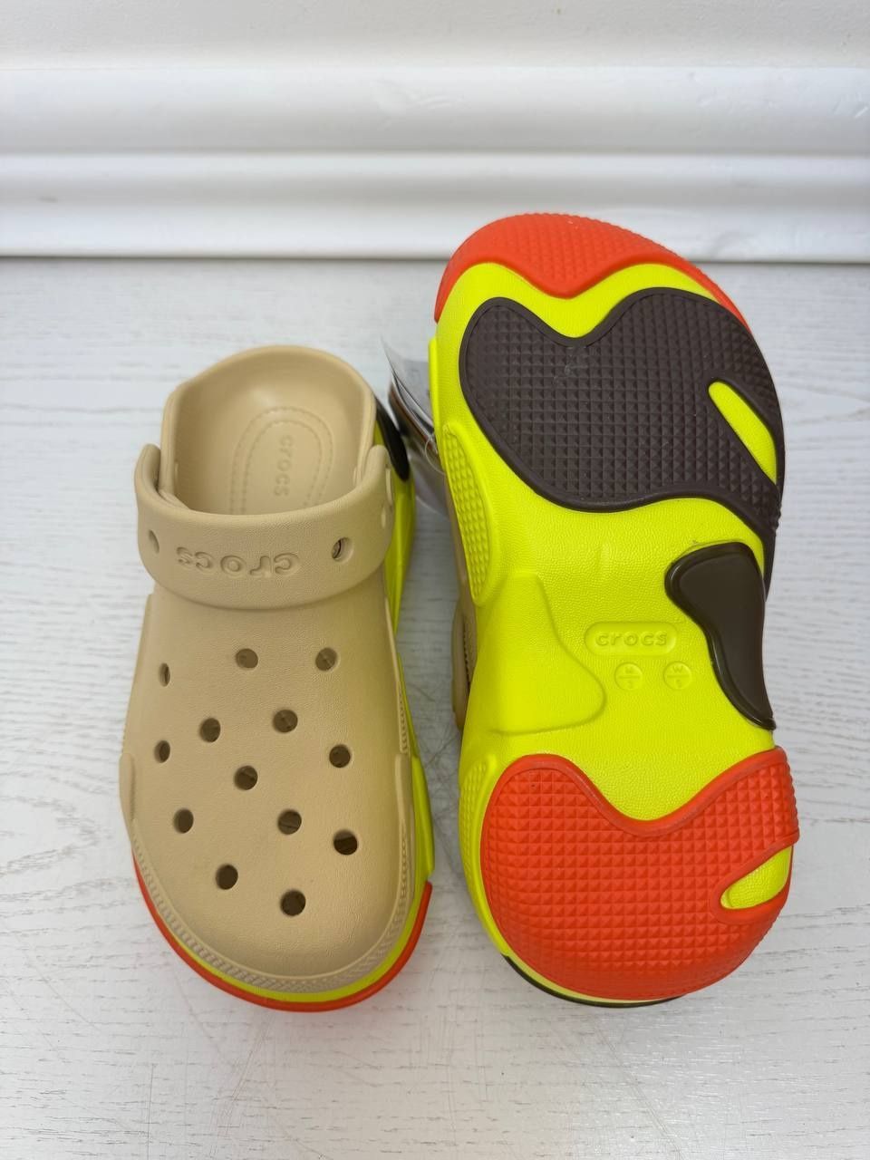 Жіночі сабо на платформі Crocs Bubble Crush Clog крокси Новинка літа