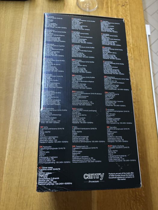 Gramofon CAMRY CR1113 nowy