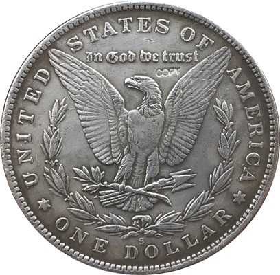 Сувенирная монета 1 Morgan Dollar 1895 S («Моргановский доллар»)