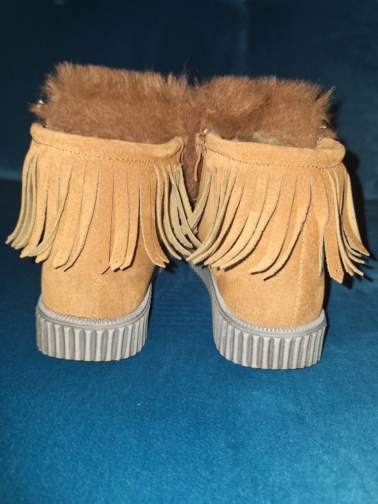 Zamszowe botki 30/31