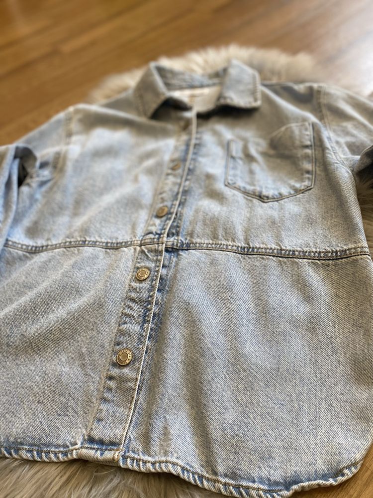 Джинсове сорочка рубашка оверсайз від ZARA