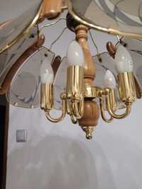Lampa żyrandol wiszący do salonu, pokoju  + żarówki LED