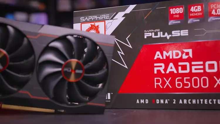 Нова AMD Radeon Sapphire RX 6500 XT 4Gb Pulse OC на гарантії