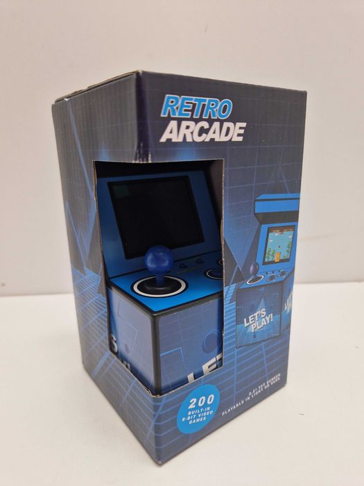 Miniaturowy Automat do gier Retro | 200 Gier Niebieski
