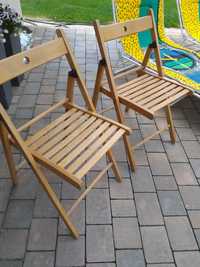 Lezaki- krzesła ogrodowe drewniane  .Calosc za calosc 300