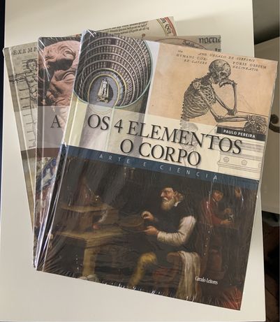 Primeiros 3 livros da coleção Arte e Ciencia de Paulo Pereira