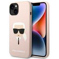 Etui na iPhone 14 Plus 6,7" Karl Lagerfeld Light Pink Silicone