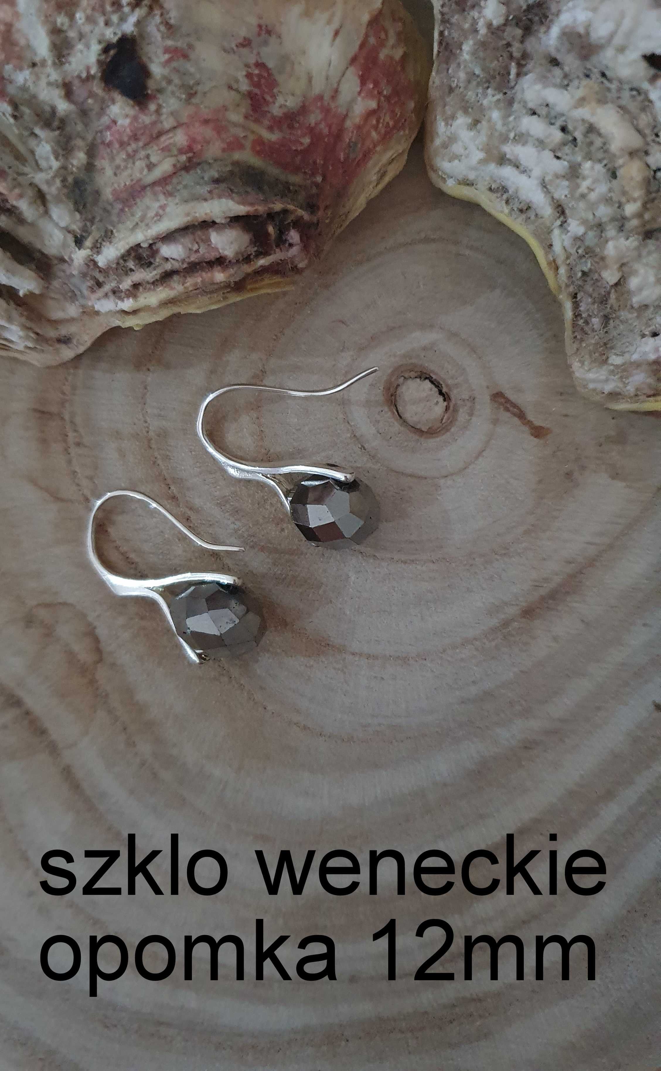 kolczyki szkło weneckie Handmade