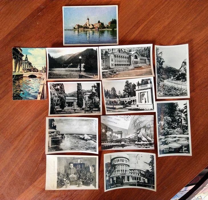 Открытки 1946г.-1965г., (СССР, Германия), комплект - 19 штук.