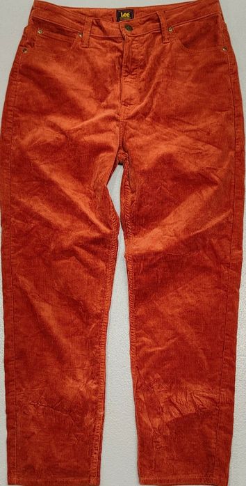 Wr) Lee Carol Oryginalne spodnie sztruksowe Roz.31/31