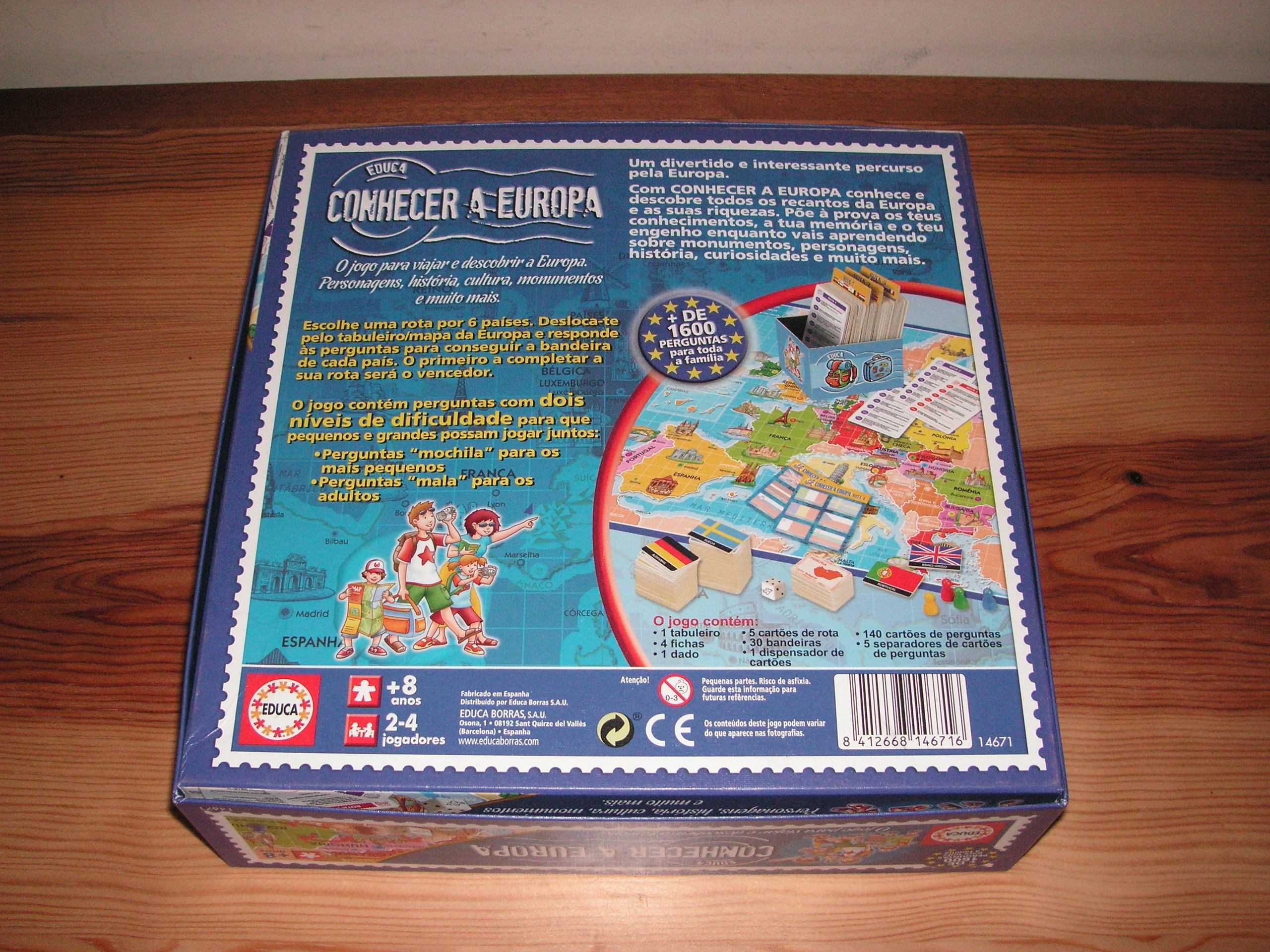Jogo Conhecer a Europa - Educa ( Estado Excelente )