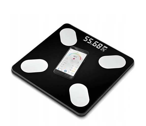 Waga łazienkowa 25w1 – precyzyjna, Bluetooth, 180 kg