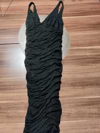sukienka marszczona czarna rozmiar M  marki ZARA