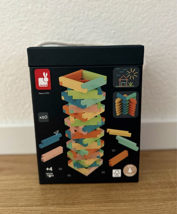 Дерев'яний конструктор Janod 60 деталей. Виробник Франція