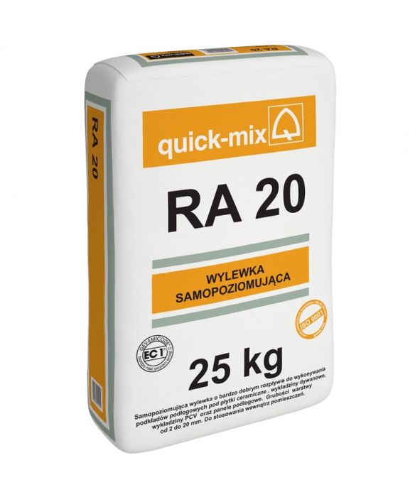 Wylewka samopoziomujaca Ra 20 quick-mix