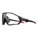 Okulary rowerowe/sportowe czarno-czerwone fotochromowe