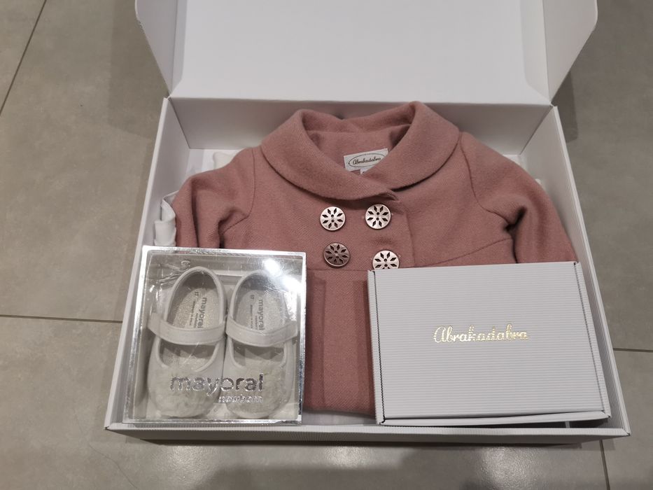 Abrakadabra ubranie na chrzest/ślub dla dziewczynki roz 68,