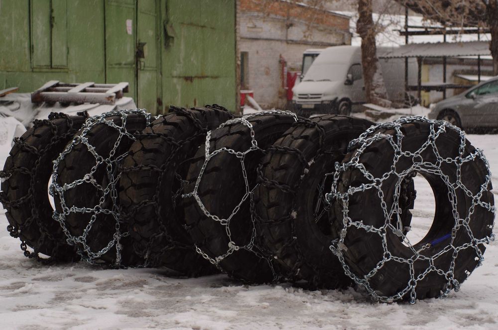 Цепи на погрузчик 7.00-12. Антибукс, антиснег, противоскольжения.