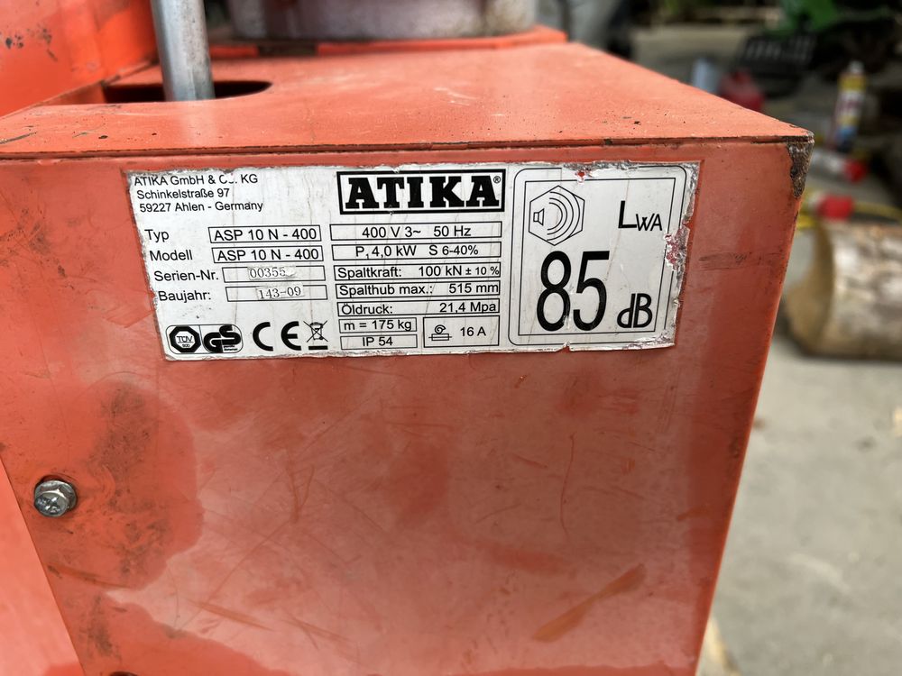 Łuparka do drewna 10t Atika krzyzak
