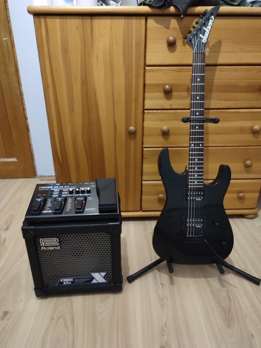 Zestaw Gitara elektryczna Jackson Wzmacniacz i Multieffekt