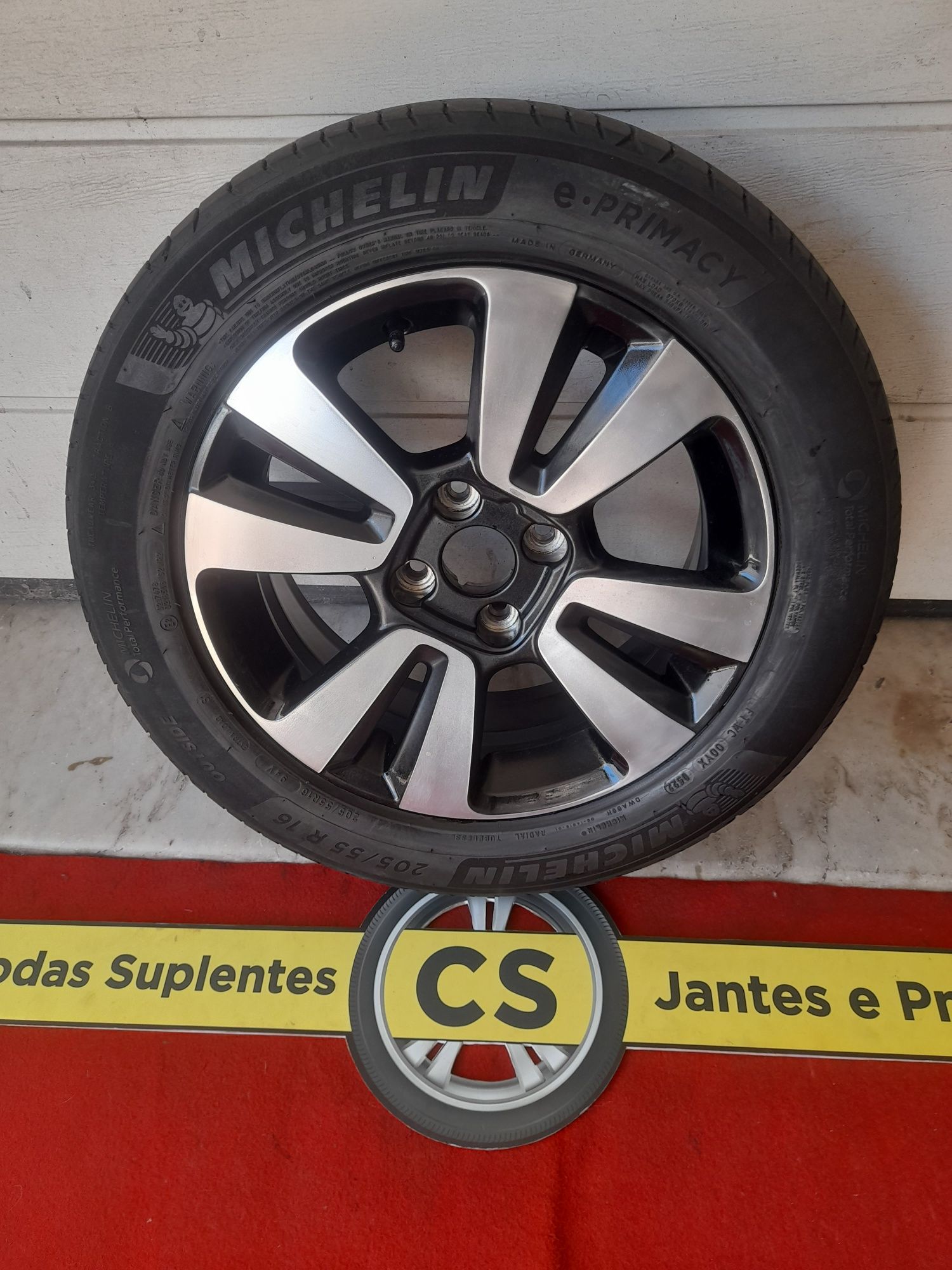 Jante original 16" 4x108 Citroen C3, pneu Michelin 205/55R16
