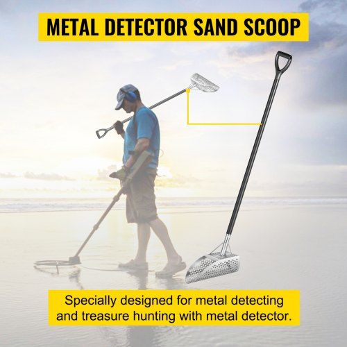 Pá de areia com detector de metais  para detecção de pás de caça com c