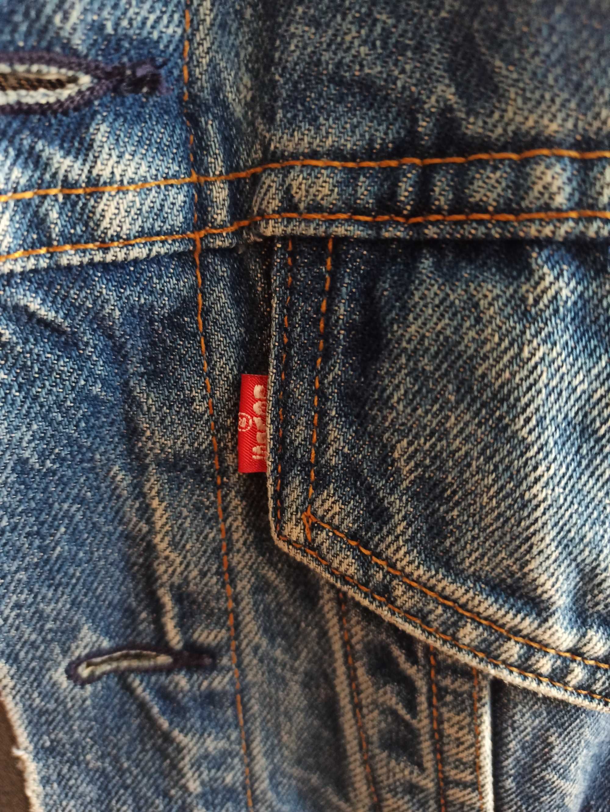 Casaco de ganga vintage Levis para homem, tam M.