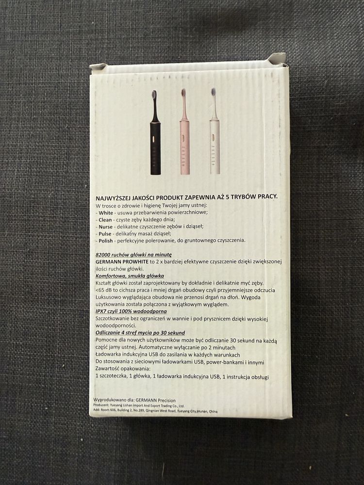 Szczoteczka soniczna różowa Germann Prowhite