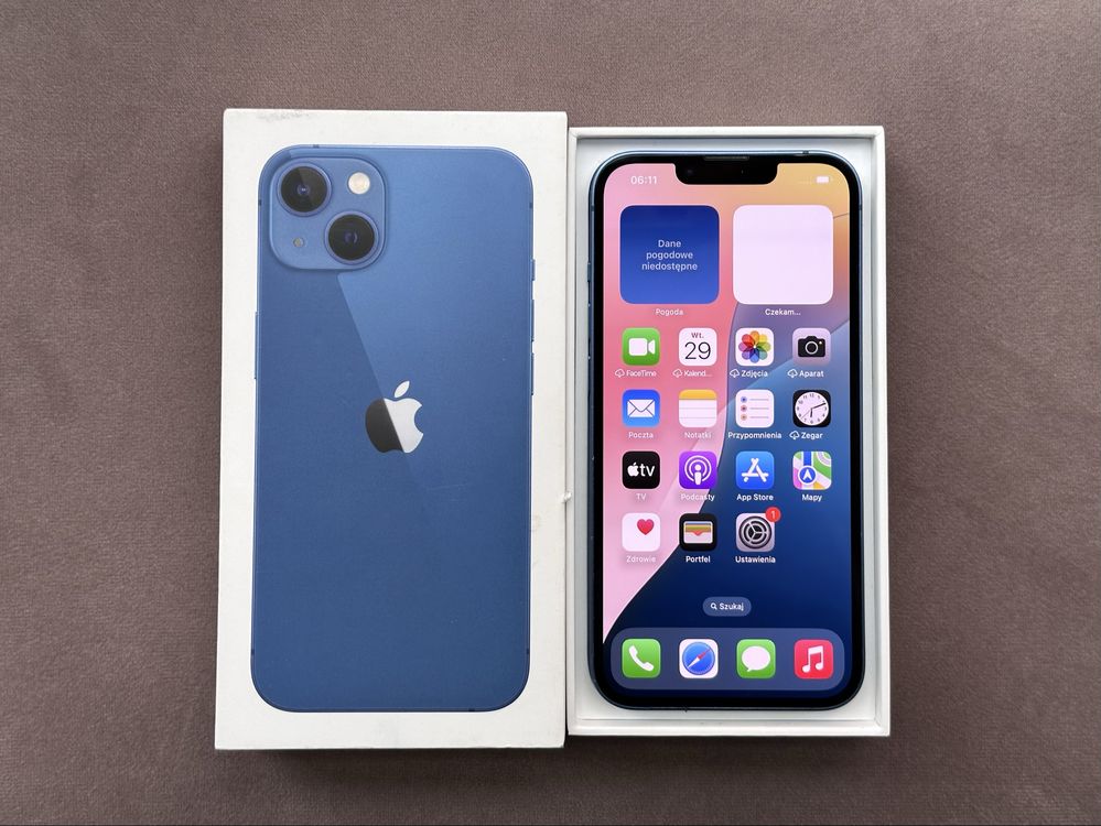 iPhone 13 128gb / bardzo dobry stan / blue niebieski