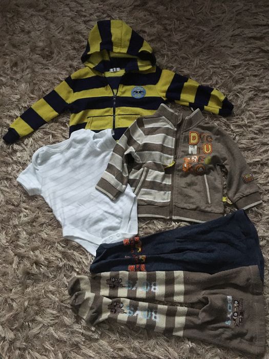 Ubranka dla chlopczyka rozm74/86