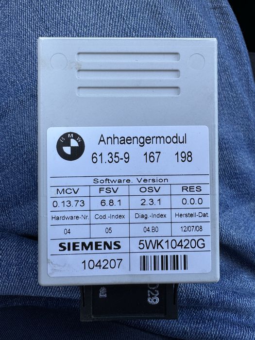 Moduł haka BMW 916.7198