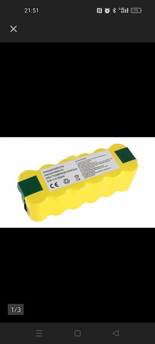 Akumulator Ni-MH 3500 mAh do iRobot Roomba