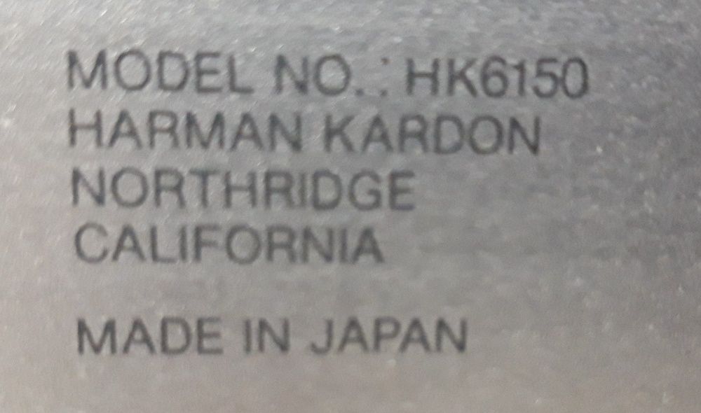 Harman/Kardon HK6150 Amplificador Vintage Made in Japan