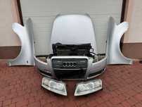 PRZÓD KOMPLETNY ZDERZAK PAS MASKA BŁOTNIK XENON AUDI A6 C6 LY7W