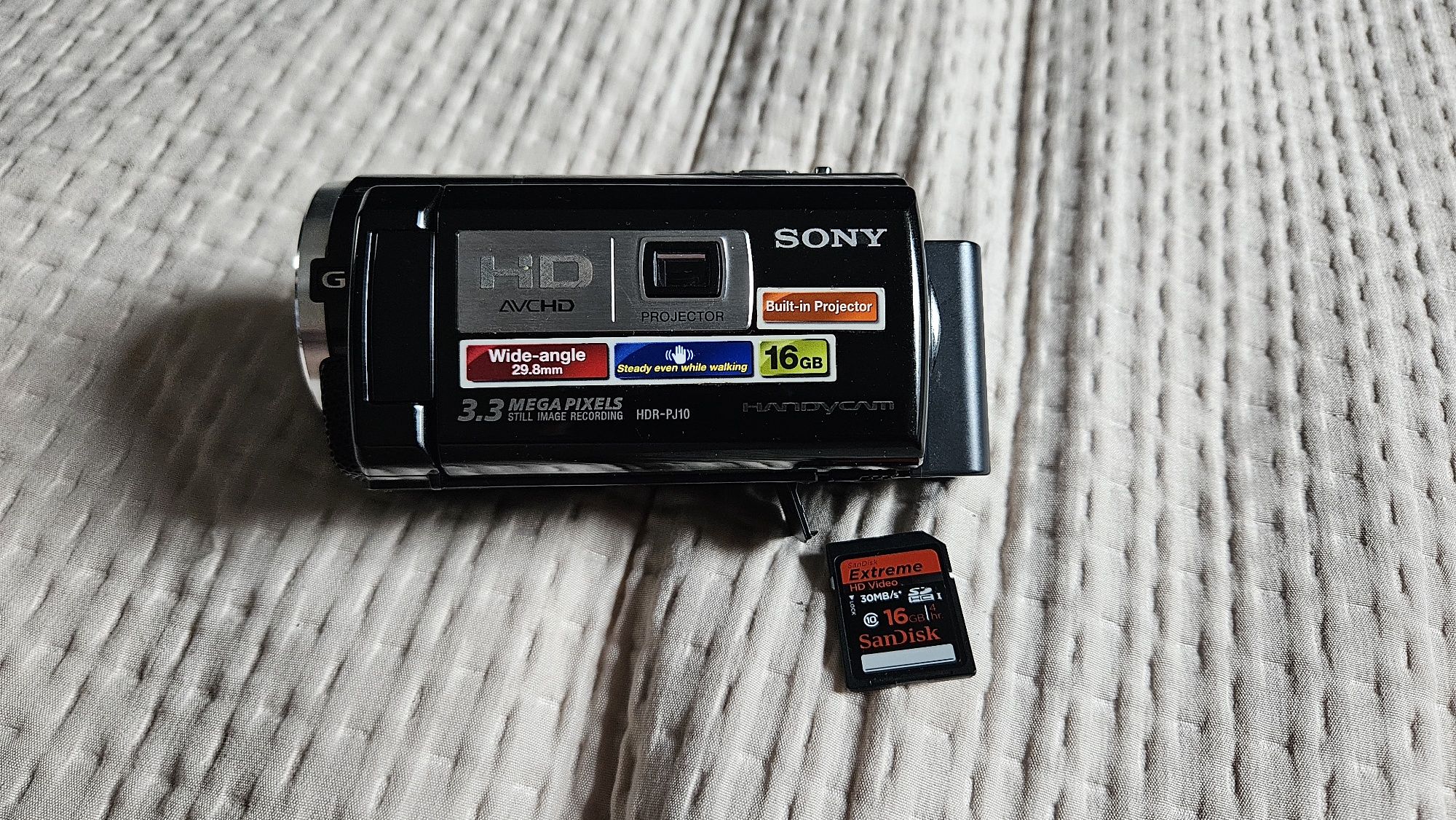 Kamera SONY FullHD z projektorem idealny stan