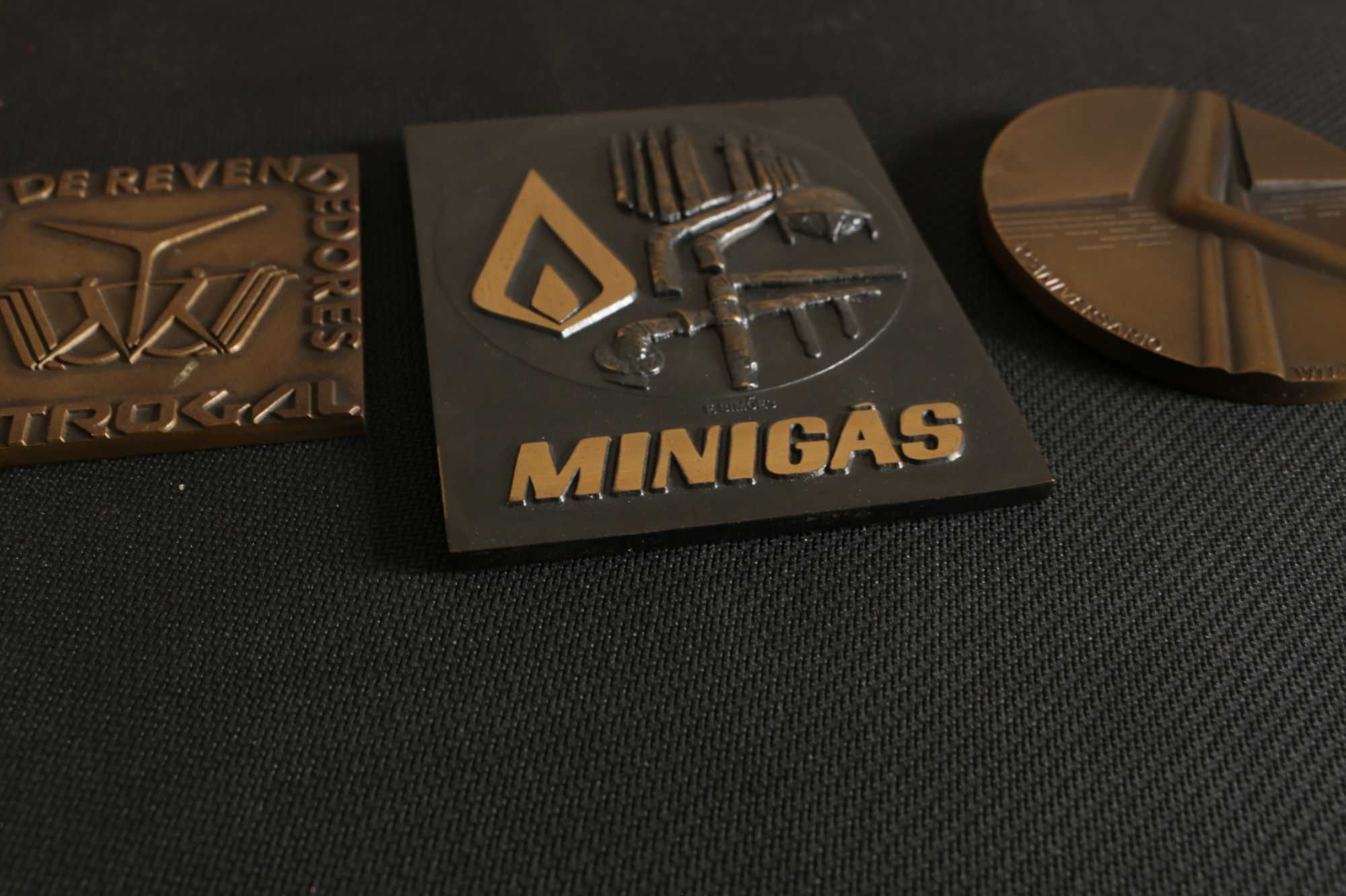 medalhas bronze sector energético vintage