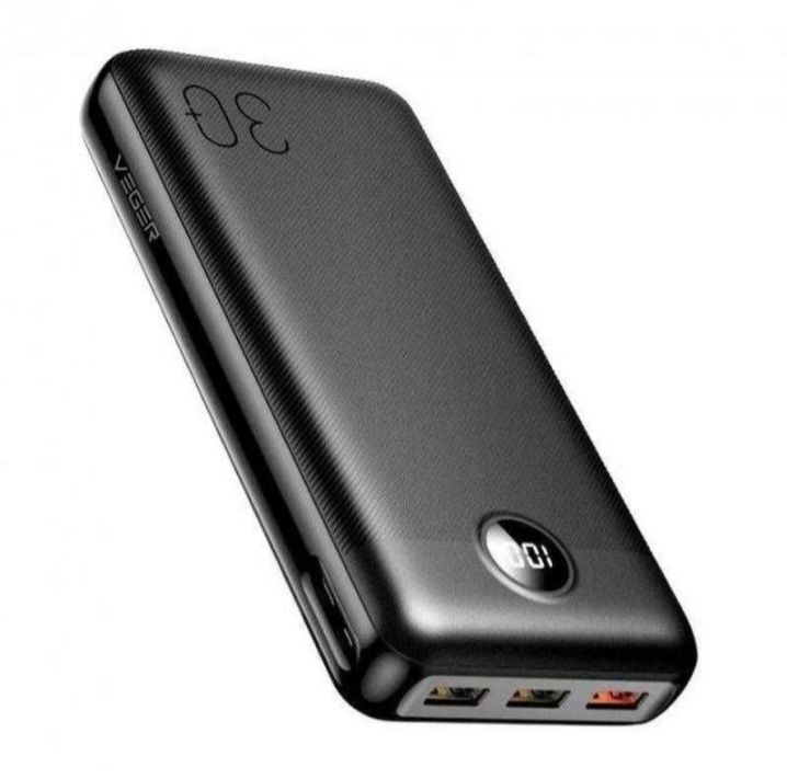 Павербанк Power bank Veger 30 000 mAh PD 20W 3.0 Quick Charge