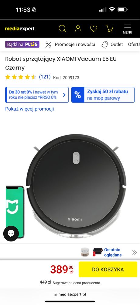 Робот-пилосос Xiaomi Vacuum E5 EU