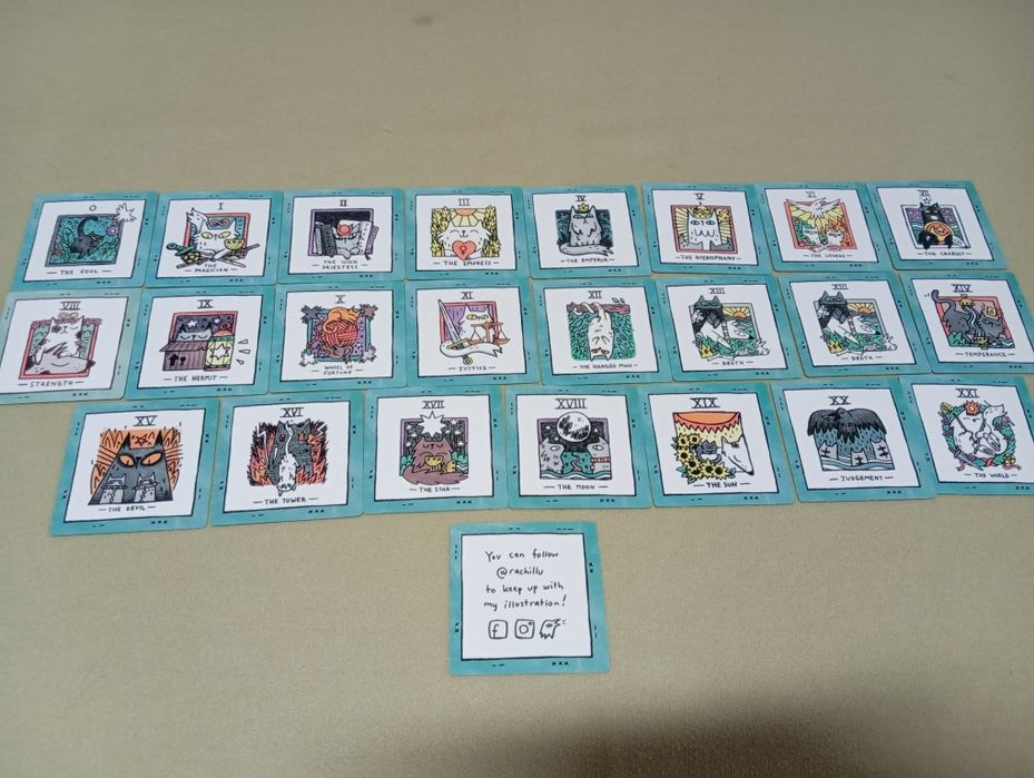 Mini cat tarot de Rachillu