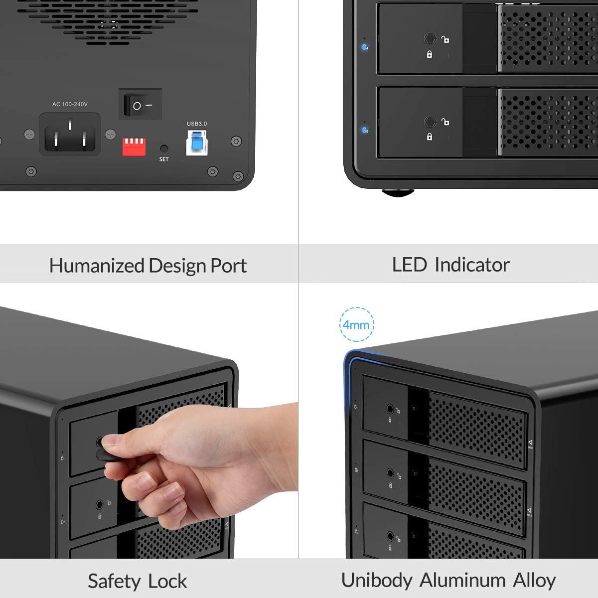 Obudowa Dysku Twardego Orico 5 Slotów USB 3.0 RAID