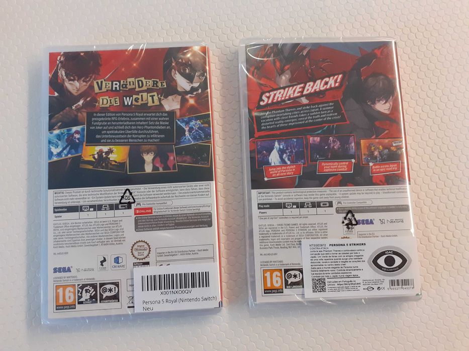 Jogos Persona 5 Royal + Persona 5 Strikers Nintendo Switch