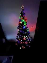 Árvore de Natal com fibra óptica