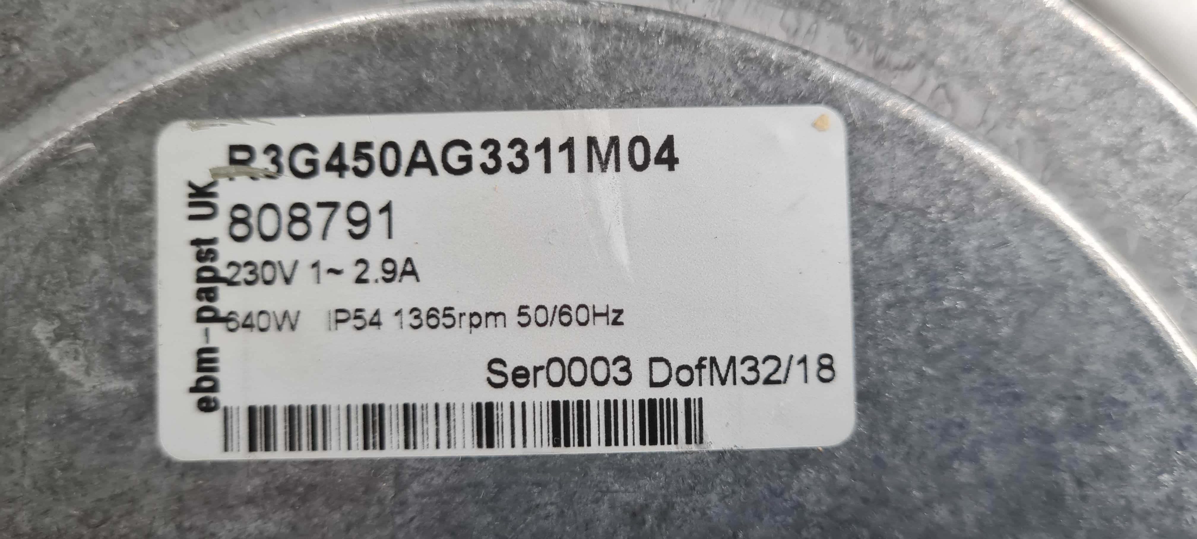 Wentylator osiowy EBMPAPST R3G450-AG33-11 nowy